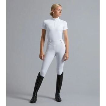 Electra Damen Full Seat Gel Reitleggings Weiß