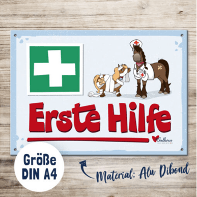 Warnschild “Erste Hilfe” DINA4